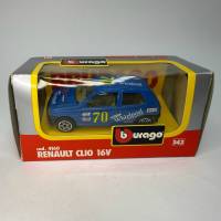 Модель автомобиля Renault Clio 16V 1:43 Bburago в коробке