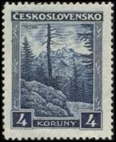 (1929-015) Марка Чехословакия "Татры"    Ланшафты III Θ