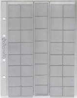 Лист прозрачный для монет формата Оптима M40 на 40 ячеек скользящий для наб-ов Евро Пр-во Нумизмания