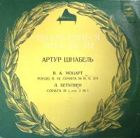Пластинка виниловая А. Шнабель Выдающиеся пианисты Мелодия 300 мм. (Сост. на фото)