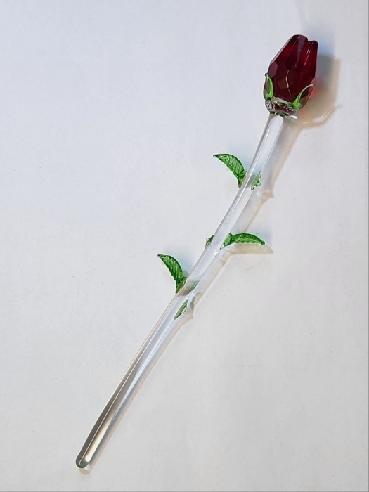 Сувенир Роза с лепестками 21,5 см хрусталь  Австрия новый