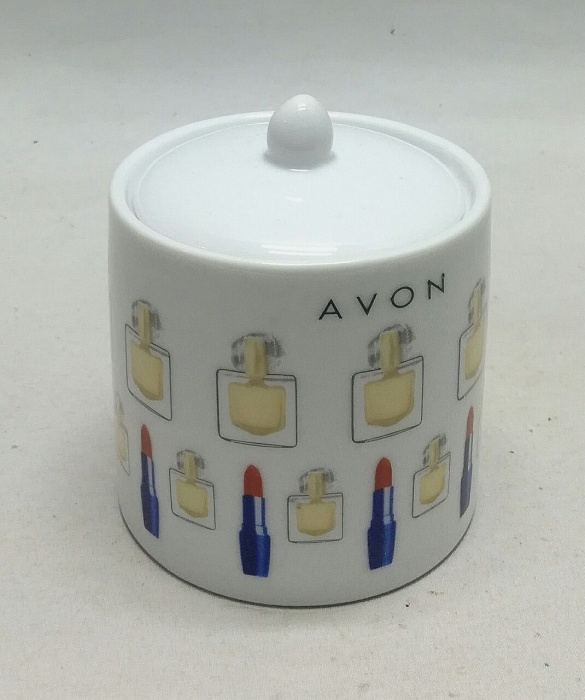 Банка с крышкой фарфоровая, AVON