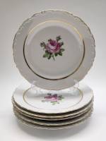 Тарелки десертные Kahla Кахла 6 штук Роза объемный край