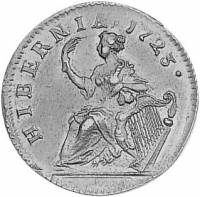 (№1723km117.3) Монета Ирландия 1723 год frac12; Penny