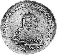 (1743, СПБ) Монета Россия-Финдяндия 1743 год 50 копеек   Серебро Ag 802  UNC