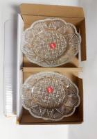 Набор салатников 2 шт, хрусталь 13.5х10.5 см Япония новые в коробке