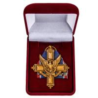 Копия: Медаль  "Американский латунный Крест За выдающиеся заслуги"  в бархатном футляре