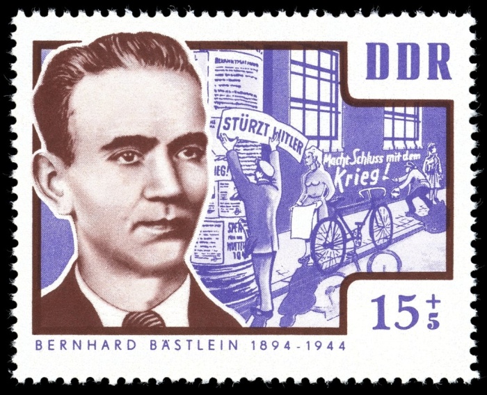 (1964-014) Марка Германия (ГДР) "Бернхард Бастлейн"    Герои сопротивления III O