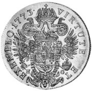 (№1773km1868) Монета Австрия 1773 год 3 Ducats (Торговля Чекана)