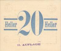 (№1920) Банкнота Австрия 1920 год "20 Heller"