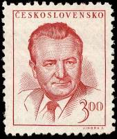 (1949-001) Марка Чехословакия "К. Готвальд (Красная)" ,  III Θ