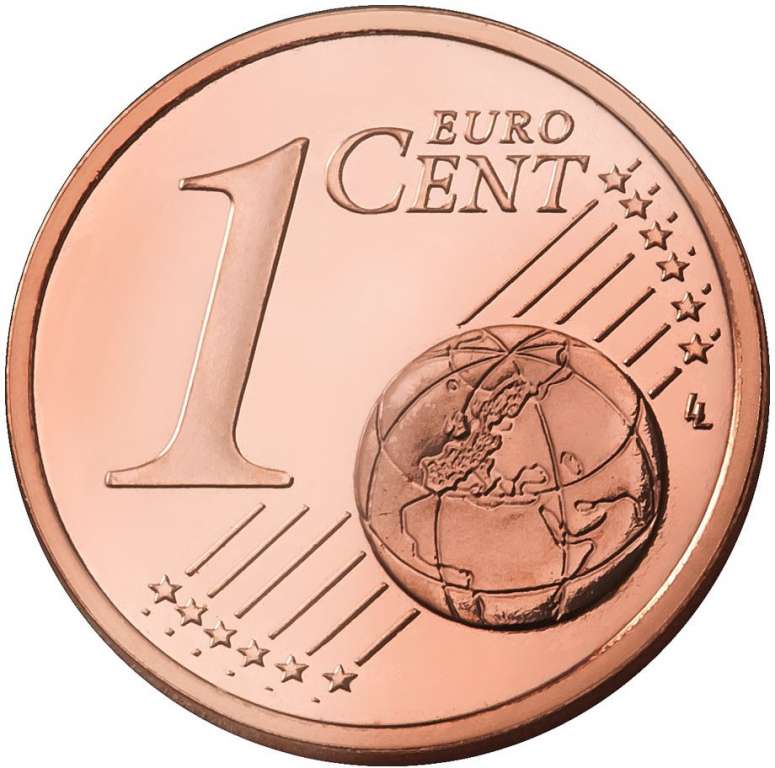 (2007) Монета Финляндия 2007 год 1 евроцент  2-й тип образца 2007 буквы FI, знак МД в центре Сталь, 