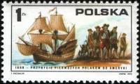 (1975-049) Марка Польша ""Мэри и Маргрет", 1608 г."    200 лет независимости США II Θ