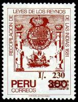 (№1989-1391) Марка Перу 1989 год "Кодекс индийских царей 1681", Гашеная