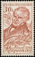 (1959-026) Марка Чехословакия "В. Клицпера"    Деятели культуры и науки III Θ
