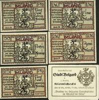 Набор банкнот, "Нотгельды", 5 шт. в конверте, Веймерская респ-ка (сост. на фото)