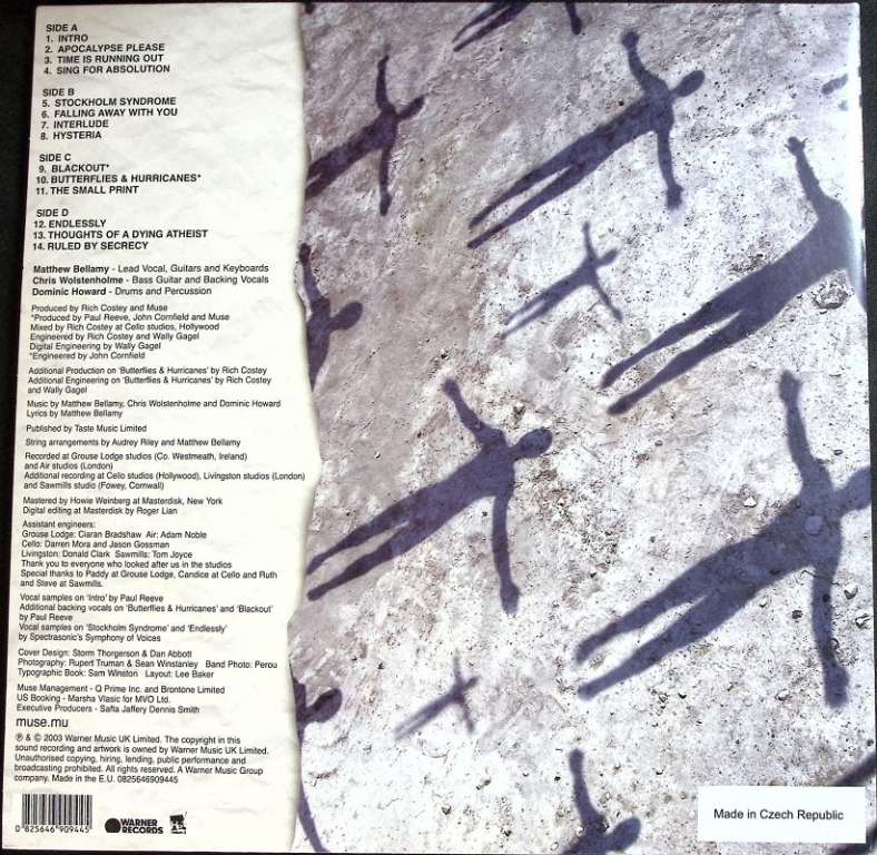 Набор виниловых пластинок (2 шт) &quot;Muse. Absolution&quot; Warner Records 300 мм. (Сост. отл.)