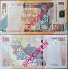 (2005 Образец) Банкнота Дем Республика Конго 2005 год 5 000 франков "Зебры"   UNC