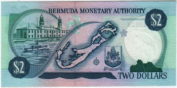 () Банкнота Бермудские острова 1997 год 2  &quot;&quot;   UNC