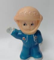 Игрушка резиновая "Космонавт" СССР (сост.на фото)
