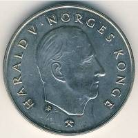 () Монета Норвегия 1992 год 5 крон ""  Медь-Никель  UNC
