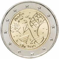 (020) Монета Мальта 2020 год 2 евро "Детские игры"  Биметалл  UNC