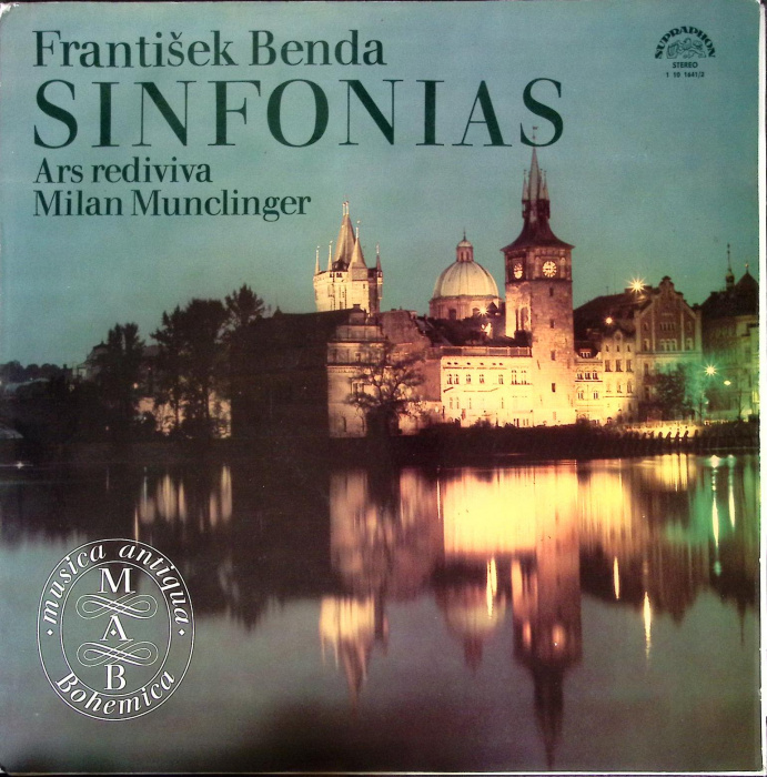 Набор виниловых пластинок (2 шт) &quot;F. Benda. Sinfonies&quot; Supraphon 300 мм. (Сост. отл.)