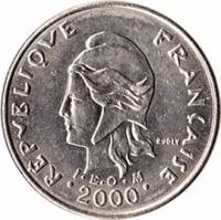 (№1972km8) Монета Французкая Полинезия 1972 год 10 Francs (Imiddot)