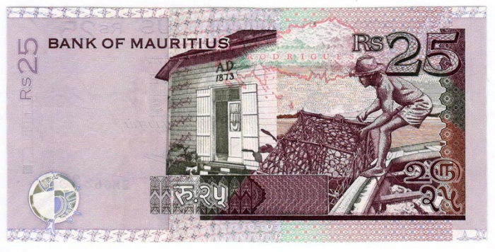 () Банкнота Маврикий 2006 год 25  &quot;&quot;   UNC