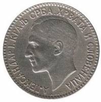 () Монета Югославия 1925 год 2 динара ""  Бронза, покрытая Некелем  UNC