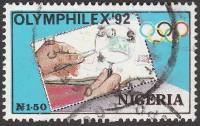(№1992-589) Марка Нигерия 1992 год "Olymphilex", Гашеная