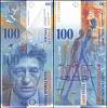 (2014) Банкнота Швейцария 2014 год 100 франков "Альберто Джакометти" Studer - Danthine  UNC
