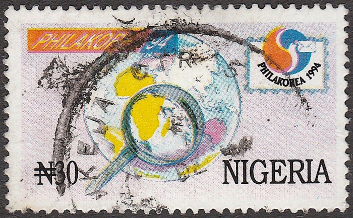 (№1994-637) Марка Нигерия 1994 год &quot;Philakorea 03994&quot;, Гашеная
