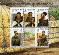 (№2006-761) Лист марок Свазиленд 2006 год "Королевы-Матери в Свазиленде", Гашеный