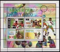 (№2000-24) Блок марок Нигерия 2000 год "Олимпийские Игры 2000 Сидней", Гашеный