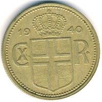 (№1940km4.2) Монета Исландия 1940 год 2 Kronur
