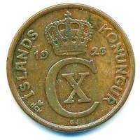 (№1926km7.1) Монета Исландия 1926 год 5 Aurar