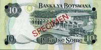 (№1976P-4s.2) Банкнота Ботсвана 1976 год "10 Pula"