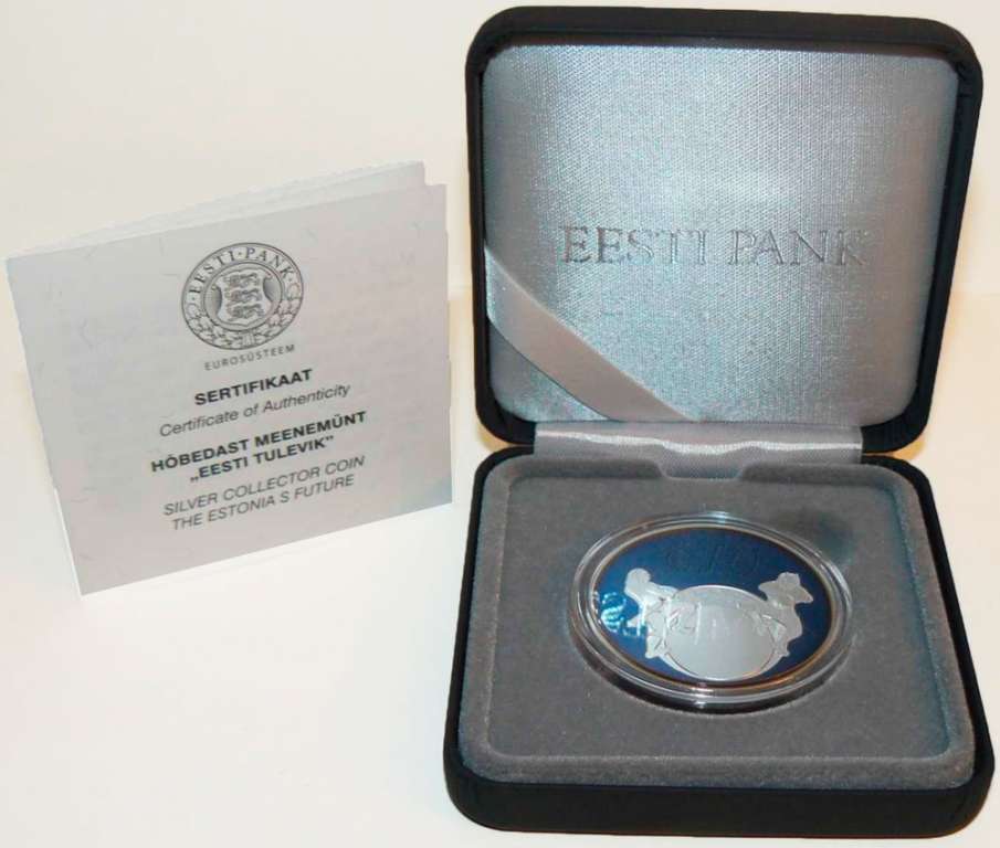 (2011) Монета Эстония 2011 год 10 евро &quot;Эстония и будущее&quot;  Серебро Ag 999  PROOF