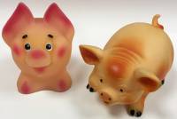 Набор резиновых игрушек "Свинки", 2 шт. (сост. на фото)