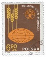 (1981-052) Марка Польша "Колосья Пшеницы"    Всемирный день продовольствия II Θ