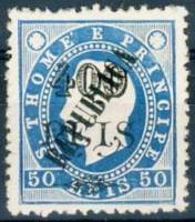(№1913-172) Марка Сан-Томе и Принсипи 1913 год "Кинг Луис I overprinted", Гашеная