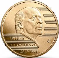 (251) Монета Польша 2013 год 2 злотых "Витольд Лютославский"  Латунь  UNC
