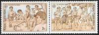 (№1989-715) Лист марок Кипр 1989 год "EUROPACEPT 1989 Children039s игры Ligrin и Zezeros", Гашеный