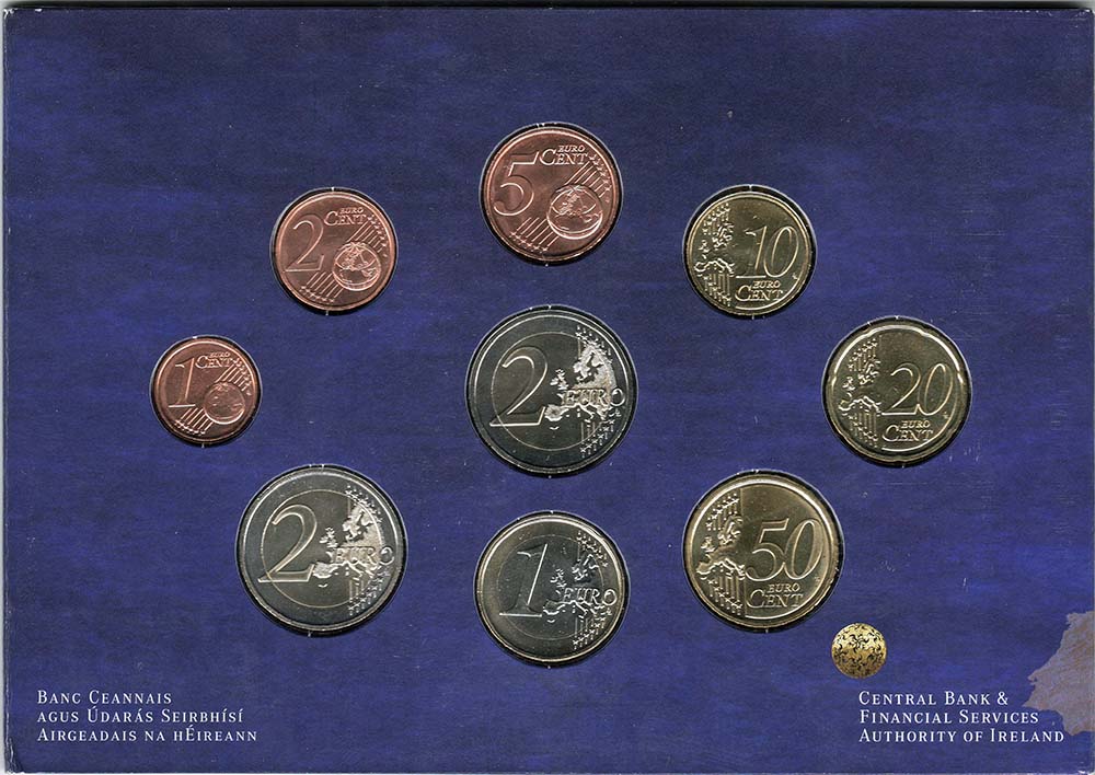 (2007, 9 монет) Набор монет Ирландия 2007 год &quot;Римский договор. 50 лет&quot;   Буклет